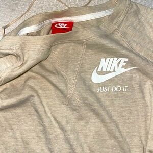 Beige nude long sleeve sweater Nike